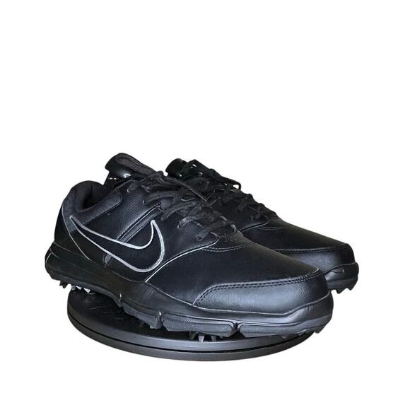 ***SOLD*** Mens Nike Durasport 4 Spikeless Golf Shoes Size 10 Black Metallic - Picture 3 of 6